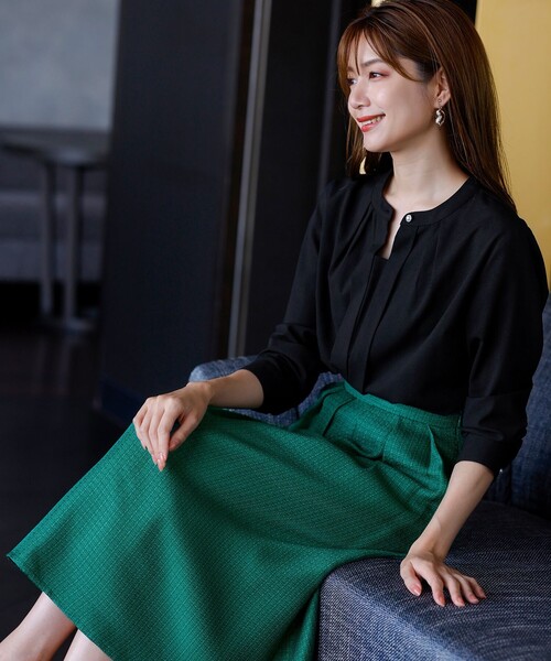 【セール】【洗える】フレアツイードスカート(スカート)|Tiaclasse(ティアクラッセ) 【セール】【洗える】フレアツイードスカート(スカート)|Tiaclasse(ティアクラッセ)