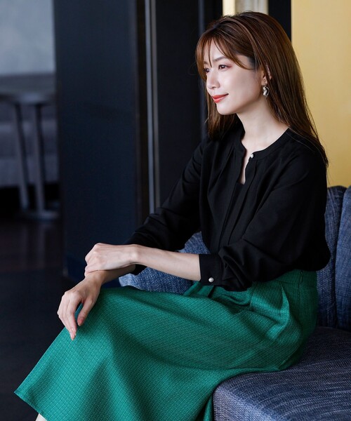 【セール】【洗える】フレアツイードスカート(スカート)|Tiaclasse(ティアクラッセ) 【セール】【洗える】フレアツイードスカート(スカート)|Tiaclasse(ティアクラッセ)