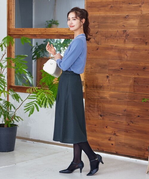 【セール】【洗える】フレアツイードスカート(スカート)|Tiaclasse(ティアクラッセ) 【セール】【洗える】フレアツイードスカート(スカート)|Tiaclasse(ティアクラッセ)