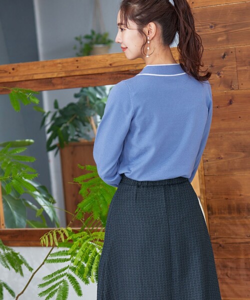 【セール】【洗える】フレアツイードスカート(スカート)|Tiaclasse(ティアクラッセ) 【セール】【洗える】フレアツイードスカート(スカート)|Tiaclasse(ティアクラッセ)