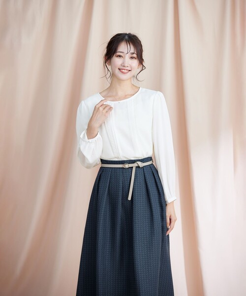 【セール】【洗える】フレアツイードスカート(スカート)|Tiaclasse(ティアクラッセ) 【セール】【洗える】フレアツイードスカート(スカート)|Tiaclasse(ティアクラッセ)