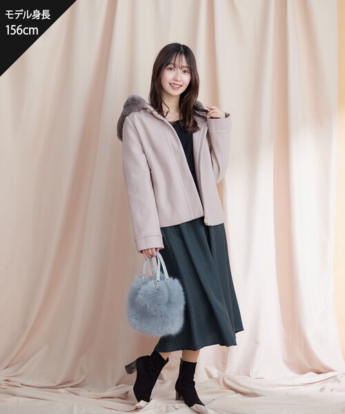 【セール】【洗える】フレアツイードスカート(スカート)|Tiaclasse(ティアクラッセ) 【セール】【洗える】フレアツイードスカート(スカート)|Tiaclasse(ティアクラッセ)