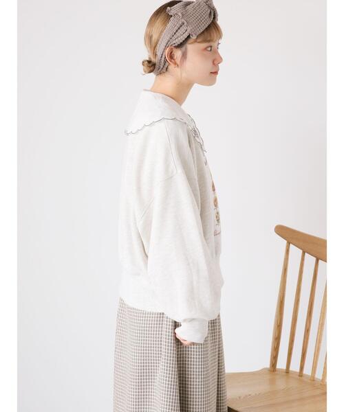 ehka sopo（エヘカソポ）の「刺繍襟ブラウス（シャツ/ブラウス・レディース・キナリ/オフホワイト・F）」の3枚目の写真