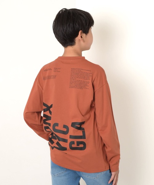 GLAZOS(グラソス)の「【再入荷】【プチプラ】アソートバックプリント長袖Tシャツ(その他トップス・キッズ・オレンジ/インディゴブルー/グレー/ホワイト/イエロー/ブラック・130cm/150cm/160cm/170cm/140cm)」の6枚目の写真