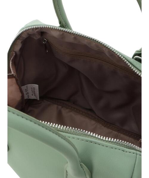 Green　Parks（グリーンパークス）の「・KOSSO　RECOラウンド2WAYボストンバッグ（エコバッグ/サブバッグ・レディース・グレイッシュベージュ/ブラック/グリーン・FREE）」の10枚目の写真