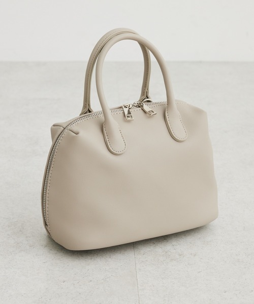 Green　Parks（グリーンパークス）の「・KOSSO　RECOラウンド2WAYボストンバッグ（エコバッグ/サブバッグ・レディース・グレイッシュベージュ/ブラック/グリーン・FREE）」の3枚目の写真