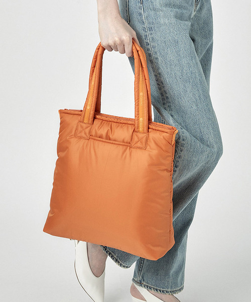 LeSportsac（レスポートサック）の「SHEEN MAGAZINE TOTE オレンジ 
