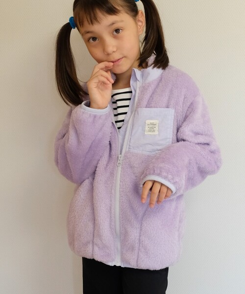 SHOO・LA・RUE（シューラルー）の「◆【110-140cm】アソートボアブルゾン（ブルゾン・キッズ・ブラック/ライトパープル/ブルー系その他6/アイボリー・11/14/12/13）」の20枚目の写真