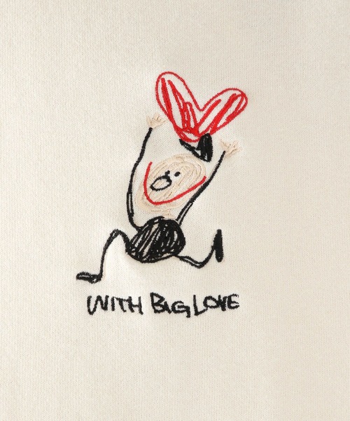 niko and...（ニコアンド）の「オガワナツミコラボプルオーバー（スウェット・メンズ・オフホワイト/チャコール/パープル・MEDIUM/LARGE）」の19枚目の写真