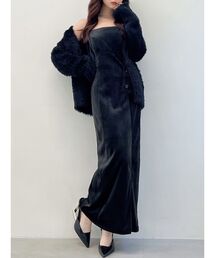 RESEXXY | ベロアキャミワンピース(ワンピース)