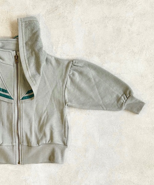 BIG FIELD（ビッグフィールド）の「セーラージップスウェット（90～150cm）（スウェット・キッズ・グレー/ブラック・130/140/150/90/100/110/120）」の10枚目の写真