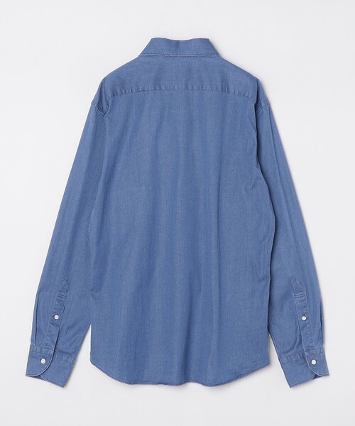 SHIPS(シップス)の「SHIPS: ウォッシュド インディゴ 無地 シャツ(シャツ/ブラウス・メンズ・ネイビー・X-LARGE/LARGE)」の13枚目の写真