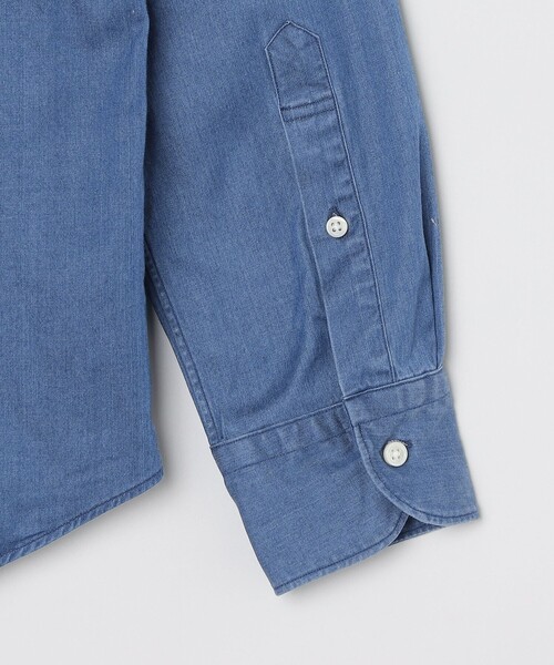 SHIPS(シップス)の「SHIPS: ウォッシュド インディゴ 無地 シャツ(シャツ/ブラウス・メンズ・ネイビー・X-LARGE/LARGE)」の15枚目の写真