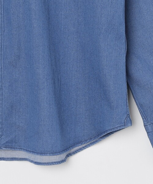 SHIPS(シップス)の「SHIPS: ウォッシュド インディゴ 無地 シャツ(シャツ/ブラウス・メンズ・ネイビー・X-LARGE/LARGE)」の16枚目の写真