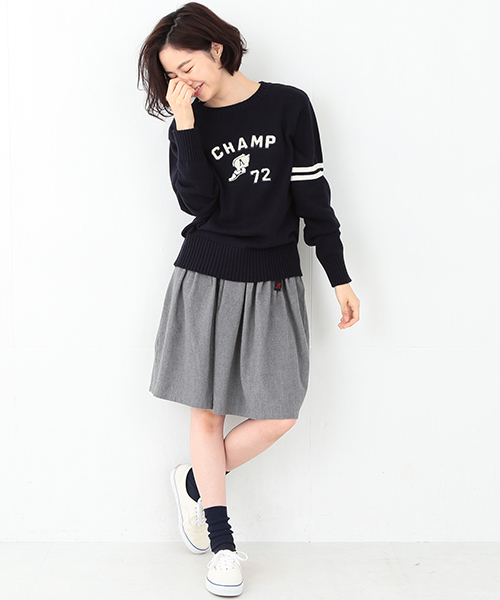 Gramicci（グラミチ）の「GRAMICCI / ネル フレアスカート（スカート・レディース・グレー/ベージュ/ストライプ・ONE SIZE）」の21枚目の写真