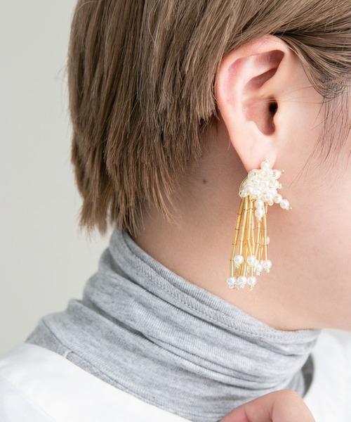 KBF（ケイビーエフ）の「パールピアス（ピアス（両耳用）・レディース・ゴールド/シルバー・ONE）」の5枚目の写真