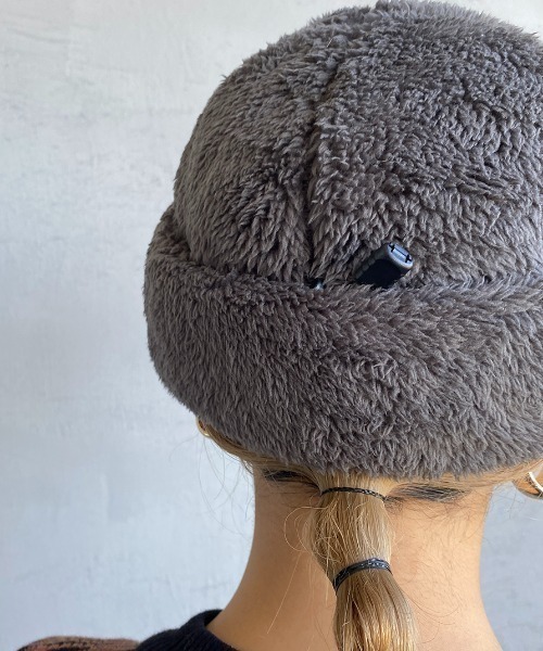 halo commodity（ハロ　コモディティー）の「[HALO COMMODITY/ハロ コモディティー] KUNA ボアフリースキャップ（ハット・レディース・ダークグレー/モカ/アイボリー・F）」の22枚目の写真