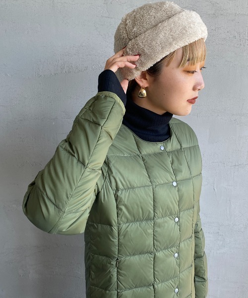 halo commodity（ハロ　コモディティー）の「[HALO COMMODITY/ハロ コモディティー] KUNA ボアフリースキャップ（ハット・レディース・ダークグレー/モカ/アイボリー・F）」の12枚目の写真