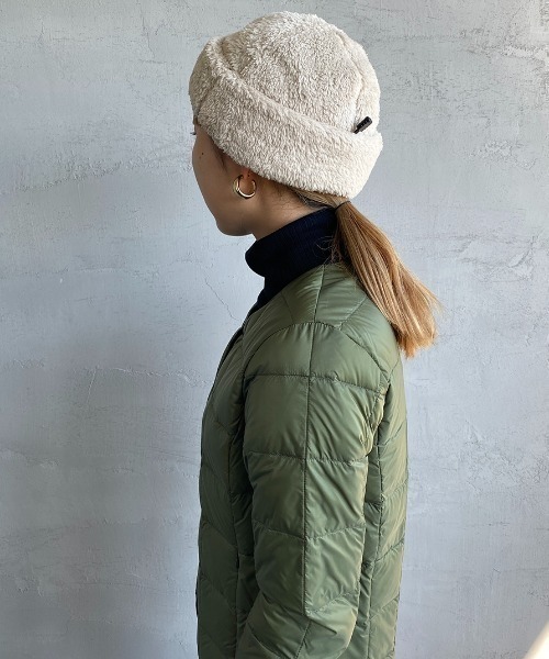 halo commodity（ハロ　コモディティー）の「[HALO COMMODITY/ハロ コモディティー] KUNA ボアフリースキャップ（ハット・レディース・ダークグレー/モカ/アイボリー・F）」の13枚目の写真