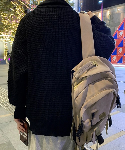 WESTBOY（ウエストボーイ）の「ルーズシルエット ハーフジップ ハイネックニット WO23W3TP01【WB ORIGINALS】（ニット/セーター・メンズ・ホワイト/ブラック・XL/M/L）」の22枚目の写真