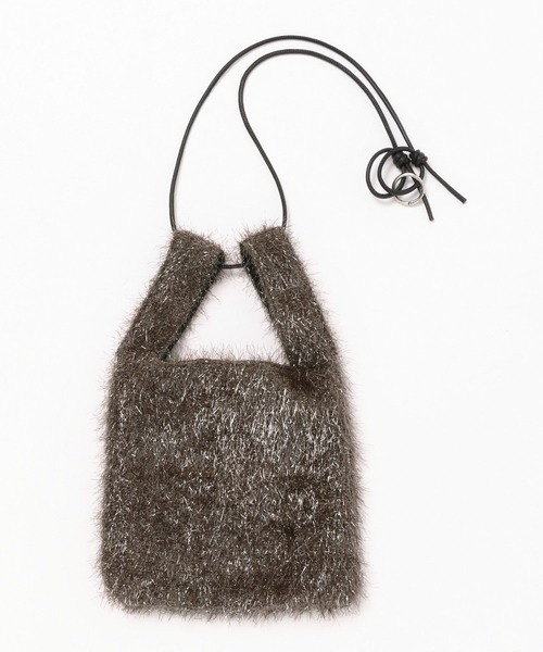 HARE(ハレ)の「ラメフリンジショッパーバッグ(HARE)(ショルダーバッグ・レディース・ガンメタ/ブラック・FREE)」の13枚目の写真