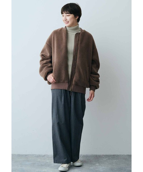 THREE FIFTY STANDARD(スリーフィフティースタンダード)の「THREE FIFTY STANDARDコットン100%のリブタートル(ニット/セーター・レディース・チャコール/グレー系その他/マスタード・MEDIUM/LARGE/X-LARGE/XX-LARGE)」の9枚目の写真