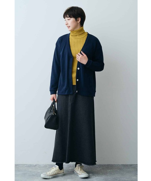 THREE FIFTY STANDARD(スリーフィフティースタンダード)の「THREE FIFTY STANDARDコットン100%のリブタートル(ニット/セーター・レディース・チャコール/グレー系その他/マスタード・MEDIUM/LARGE/X-LARGE/XX-LARGE)」の10枚目の写真