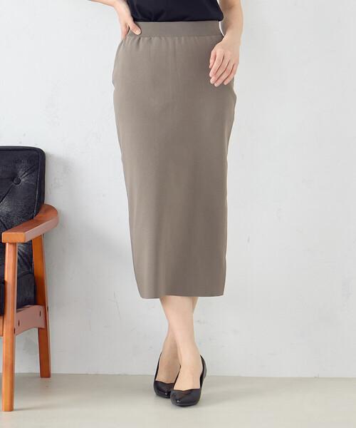 COMME CA MODELS（コムサモデルズ）の「ニットスカート（スカート・レディース・ブラック/モカ・SMALL/MEDIUM/LARGE）」の7枚目の写真