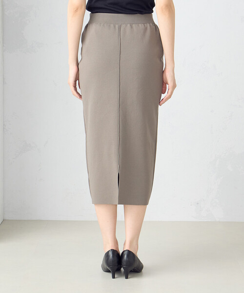 COMME CA MODELS（コムサモデルズ）の「ニットスカート（スカート・レディース・ブラック/モカ・SMALL/MEDIUM/LARGE）」の10枚目の写真