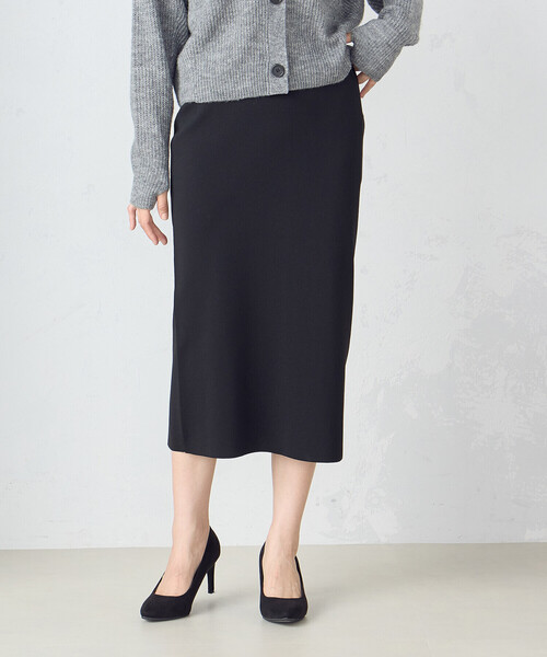 COMME CA MODELS（コムサモデルズ）の「ニットスカート（スカート・レディース・ブラック/モカ・SMALL/MEDIUM/LARGE）」の3枚目の写真