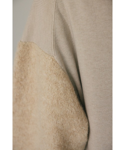 STYLEMIXER(スタイルミキサー)の「ブークレスリーブニットワンピース(ワンピース・レディース・ライトベージュ/ブラック・SMALL/MEDIUM)」の20枚目の写真