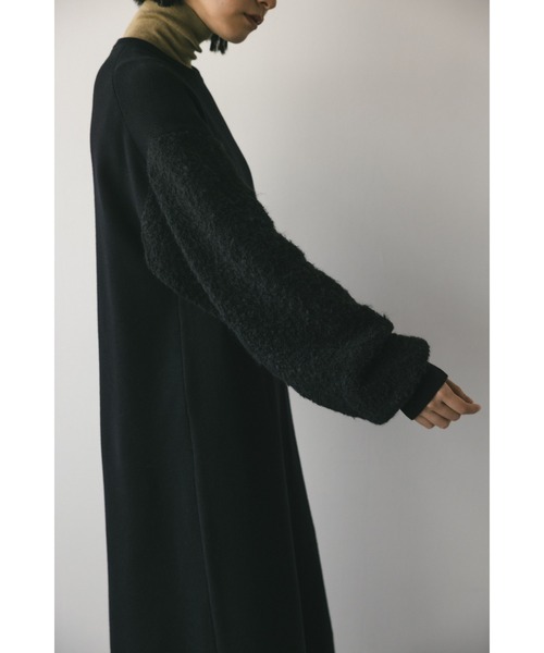 STYLEMIXER(スタイルミキサー)の「ブークレスリーブニットワンピース(ワンピース・レディース・ライトベージュ/ブラック・SMALL/MEDIUM)」の5枚目の写真
