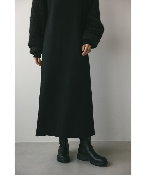 STYLEMIXER(スタイルミキサー)の「ブークレスリーブニットワンピース(ワンピース・レディース・ライトベージュ/ブラック・SMALL/MEDIUM)」の7枚目の写真