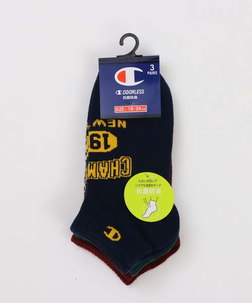 Champion(チャンピオン)の「【Champion/チャンピオン】キッズ 【3足組】スニーカーインソックス(ソックス/靴下・キッズ・その他・FREE)」の4枚目の写真
