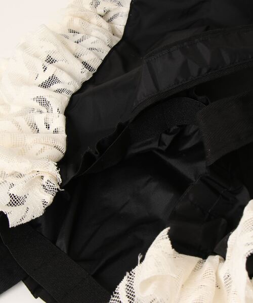 RehersalL(リハーズオール)の「☆【RehersalL】ナイロンレースフリルバッグ WG1055(トートバッグ・レディース・ブラック/オレンジ/グリーン・FREE)」の6枚目の写真