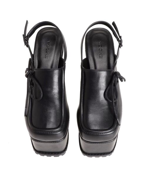EMODA(エモダ)の「サイドレースアップボリュームサボ(サンダル・レディース・ブラック・SMALL/MEDIUM/LARGE)」の22枚目の写真
