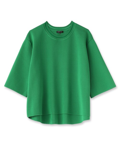 INDIVI（インディヴィ）の「◇【洗える／6分袖／Tシャツライク
