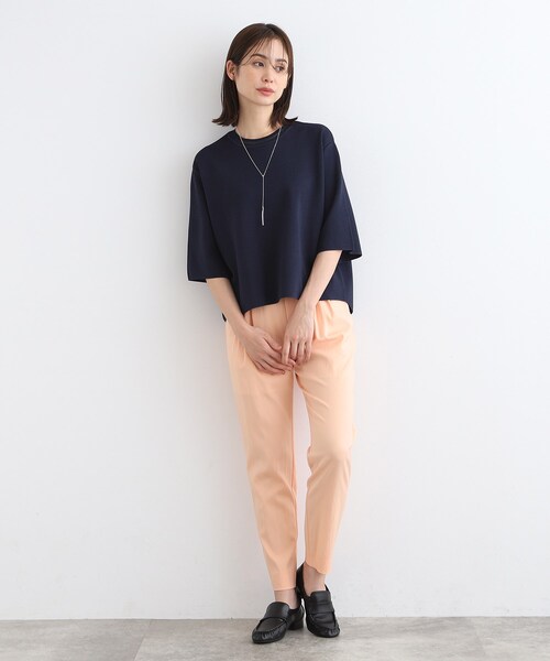 INDIVI（インディヴィ）の「◇【洗える／6分袖／Tシャツライク
