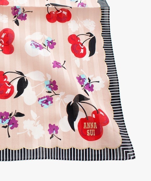 ANNA SUI 花柄ハンカチ 7枚セット ANNA SUI アナスイ ハンカチ ギフトセット 花柄 ピンク 未使用