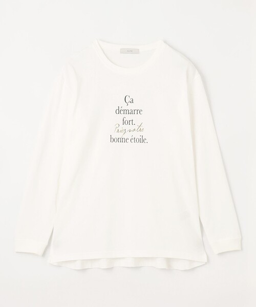 ANY（エニィ）の「ロゴロングTシャツ（Tシャツ/カットソー・レディース・アイボリー系5/アイボリー系/グレー系・F）」の20枚目の写真