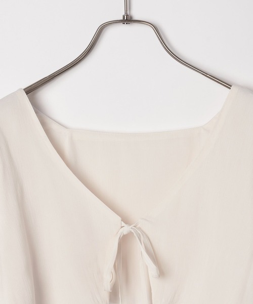 Heather（ヘザー）の「2WAYメニーフリルカーディガン　105014（カーディガン/ボレロ・レディース・アイボリー/ブラック・FREE）」の5枚目の写真