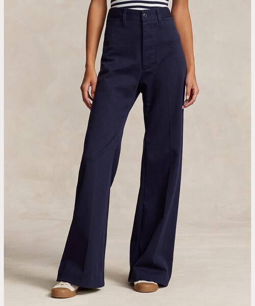Ralph Lauren ブラックレーベル　コットンツイル　フレアチノパンツ ストレッチ コットン チノ フレア パンツ