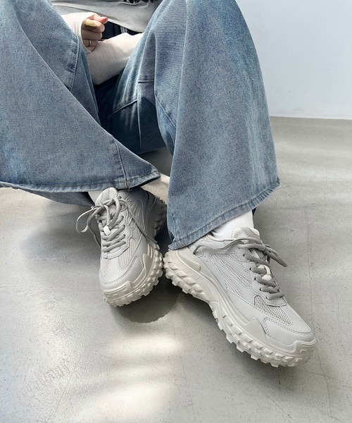 セール】変形 ボリュームソール スニーカー OT3734 厚底