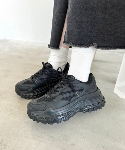 セール】変形 ボリュームソール スニーカー OT3734 厚底 ボリューム