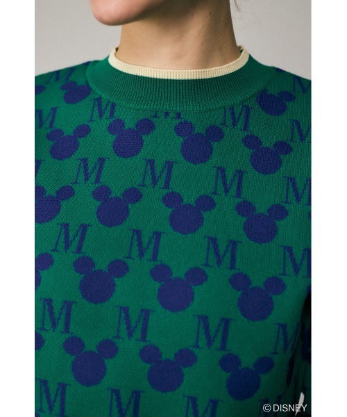 【セール】MD MONOGRAM KNIT トップス（ニット/セーター）｜Disney SERIES CREATED by MOUSSY（ディズニーシリーズクリエイテッドバイマウジー）