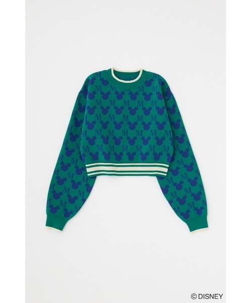【セール】MD MONOGRAM KNIT トップス（ニット/セーター）｜Disney SERIES CREATED by MOUSSY（ディズニーシリーズクリエイテッドバイマウジー）