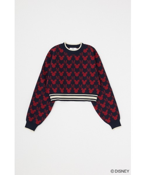 【セール】MD MONOGRAM KNIT トップス（ニット/セーター）｜Disney SERIES CREATED by MOUSSY（ディズニーシリーズクリエイテッドバイマウジー）