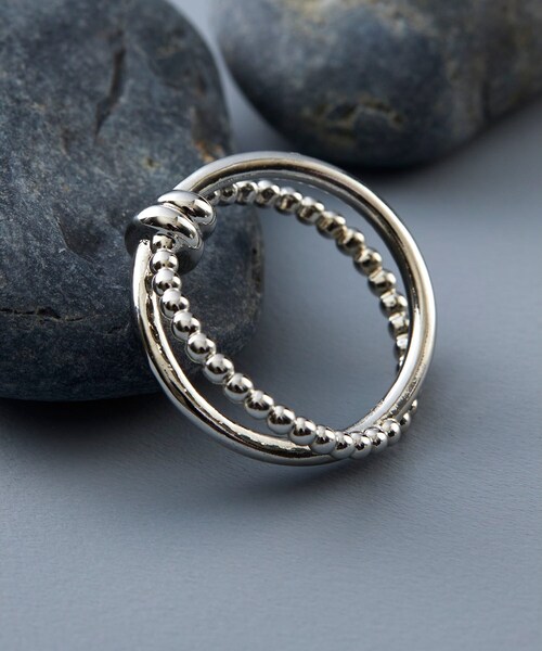 tk.TAKEO KIKUCHI(ティーケータケオキクチ)の「◆ムスビメリング(リング・メンズ・シルバー/ゴールド/シルバー系4/シルバー系5/ゴールド系5/シルバー系6/シルバー系7/ゴールド系7/シルバー系8・13/17)」の3枚目の写真