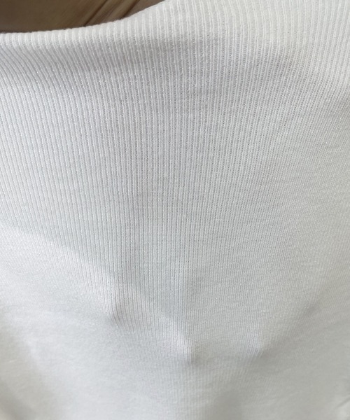 Miniministore(ミニミニストア)の「ニットトップス クロスネック ニットソー(ニット/セーター・レディース・ブラック/ベージュ/ホワイト・FREE)」の20枚目の写真