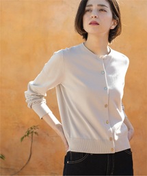 OPAQUE.CLIP | UV クルーネックニットカーディガン【洗濯機洗い可】(カーディガン/ボレロ)